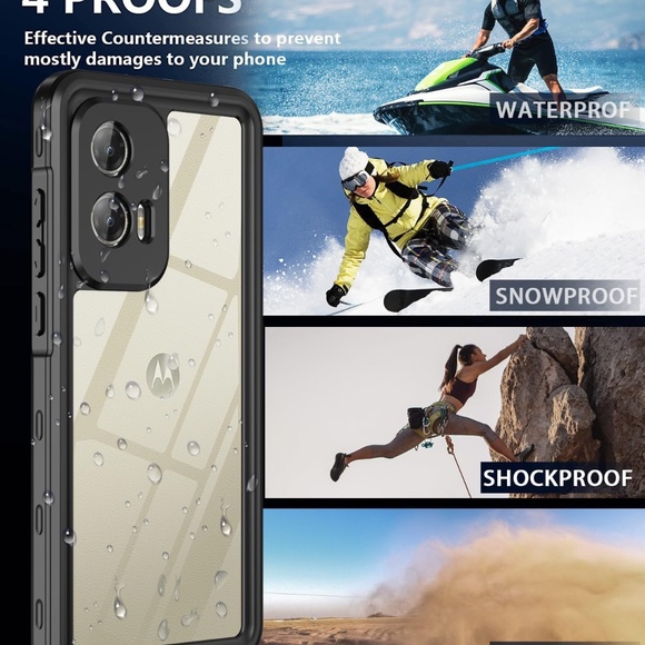 Brand New Moto G Stylus 2024 5G Case Waterproof with Built-in Screen Protector - Picture 7 of 15
